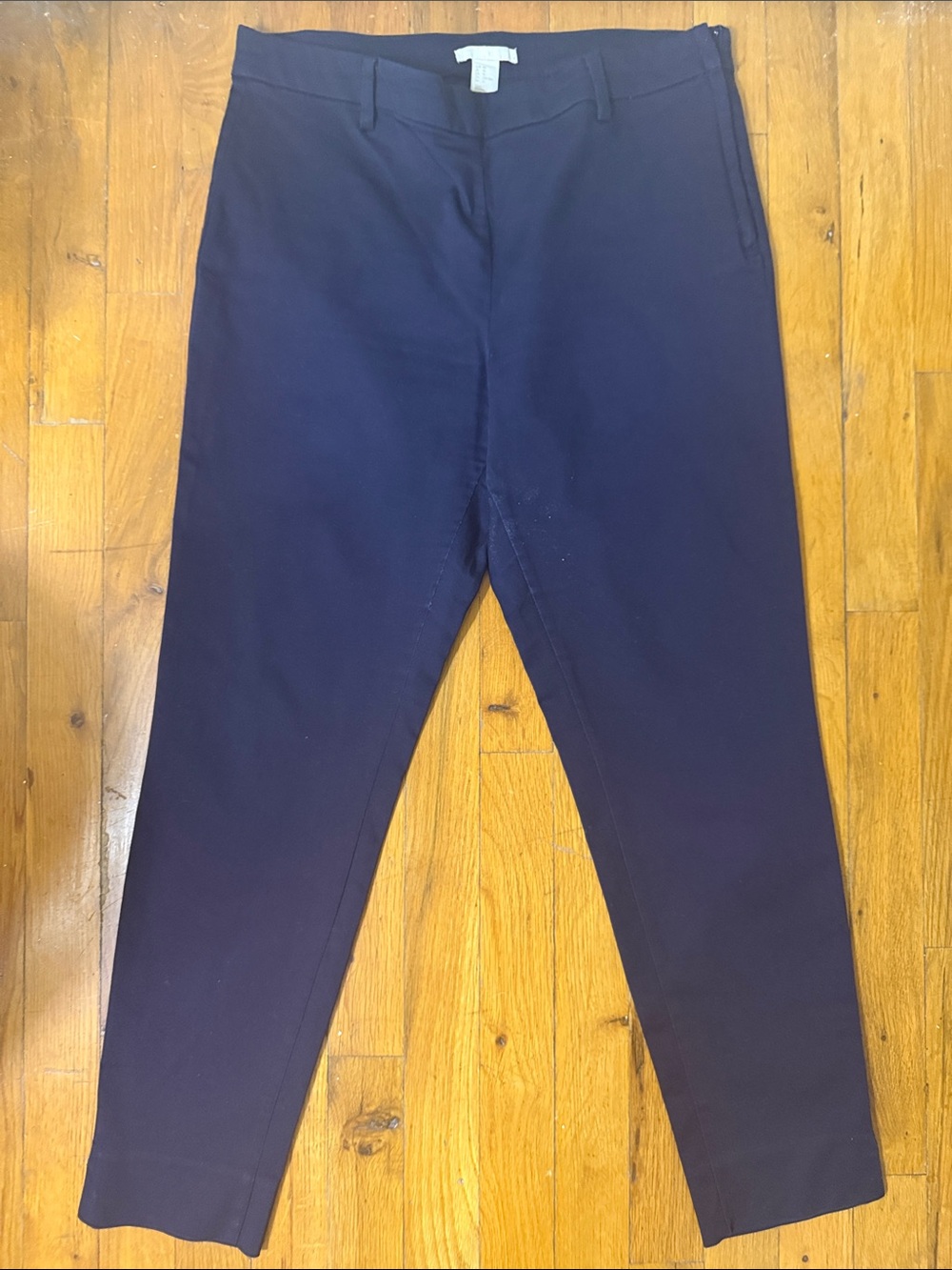 H&M Navy Stretch Ponte Ankle Pants